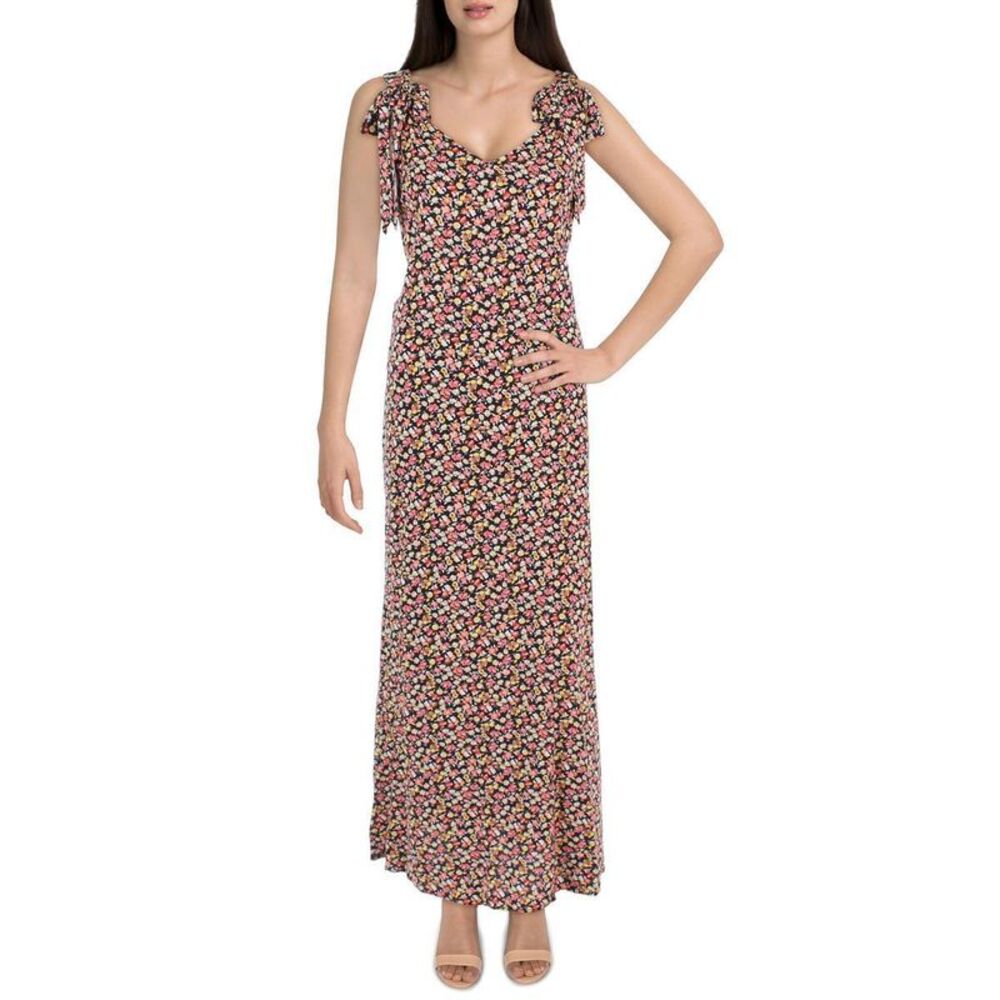 Riley & Rae Womens Floral Print Long Maxi Dress